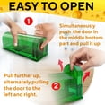 thumbnail image 3 of Paquete de 2 trampas para ratones para interior y exterior con sistema de captura y liberación humanitario: trampas duraderas y fáciles de instalar, seguras para niños, mascotas y humanos, 3 of 4