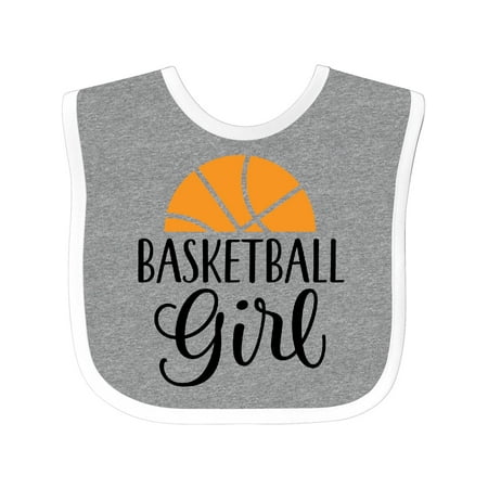 

Inktastic Basketball Girl Sports Gift Baby Girl Bib