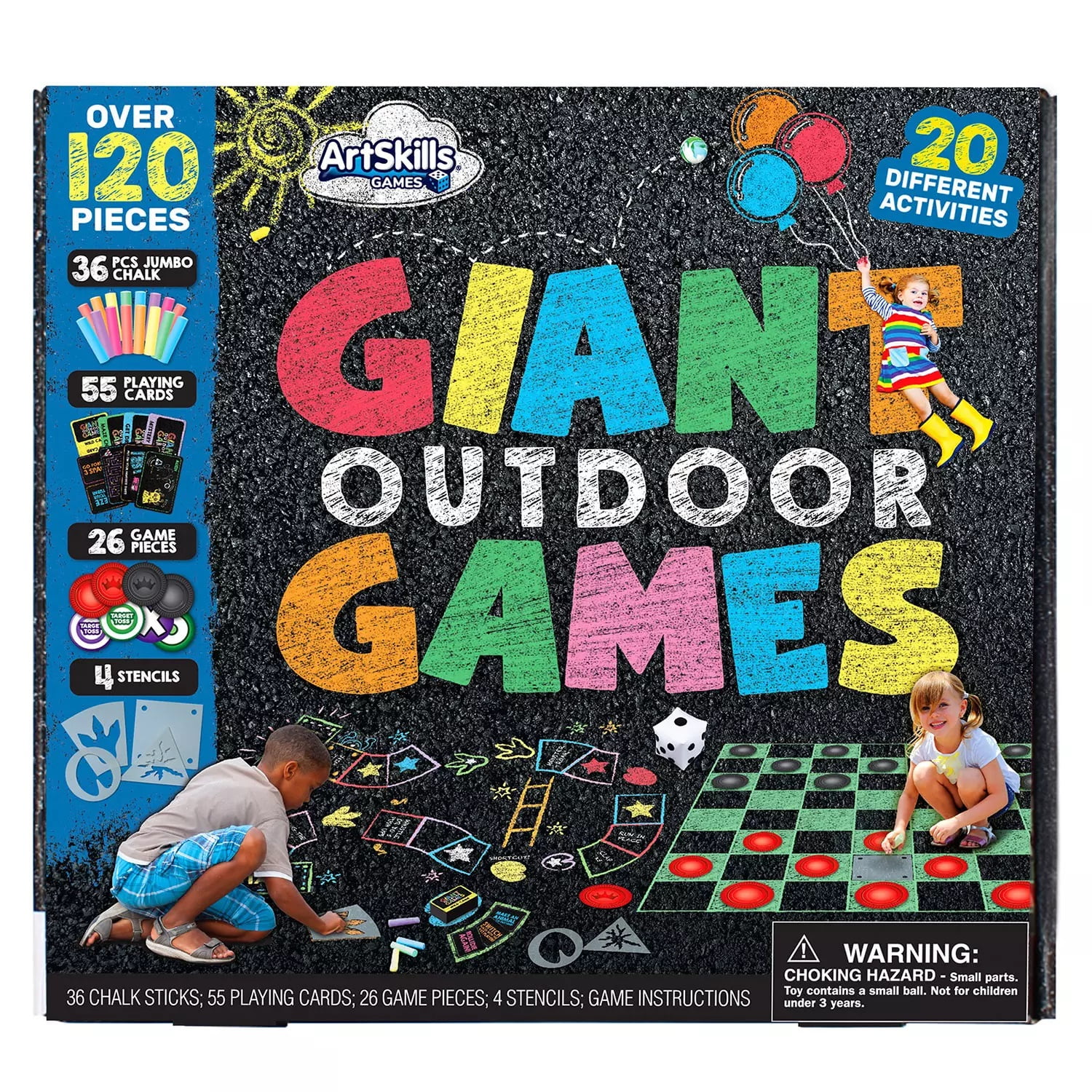 ArtSkills Giant Outdoor Games, 20 Activities - Walmart.com