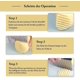 thumbnail image 1 of Cortador de patatas Montessori Cuchillo para niños Cortador de verduras de acero inoxidable corrugado para papas fritas, pepino, 1 of 2