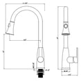 thumbnail image 2 of CB HOME Kitchen Faucet Touch with Pull Down Sprayer, High Arc Kitchen Sink Faucet, Faucets for Kitchen Sink Stainless Steel, 2 of 2