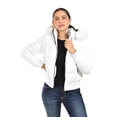 thumbnail image 4 of Chamarra con capucha desmontable Roman Fashion /Juvenil, 8026 (Blanco) blanco EG, 4 of 5