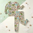 thumbnail image 2 of mgoYE Bamboo Viscose Toddler Kids Pajamas Set, Long Sleeve Boys Girls 2-Piece Snug Fit PJs, Cozy All-Season Jammies, Breathable, Stretchy, 2 of 9