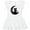 AA-White, variant on Inktastic Cat on Crescent Moon with Leaves and Stars Girls Baby Dress