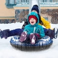 thumbnail image 2 of Snow Tube, Super Big 47" Inflatable Snow Sled, Thickened Heavy Duty Hard Bottom Snow Sleds with Handles, Winter Outdoor Sports Toys for Boys Girls Family Activities, 2 of 9