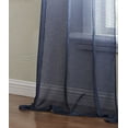 thumbnail image 2 of Dainty Home Boho Ombre Sheer Grommet Panel Pair, 38" x 84", Black, 2 of 6