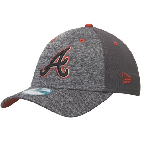 Atlanta Braves Applique - Atlanta Braves New Era The League Shadow 9FORTY Adjustable Hat - Heathered Gray - OSFA