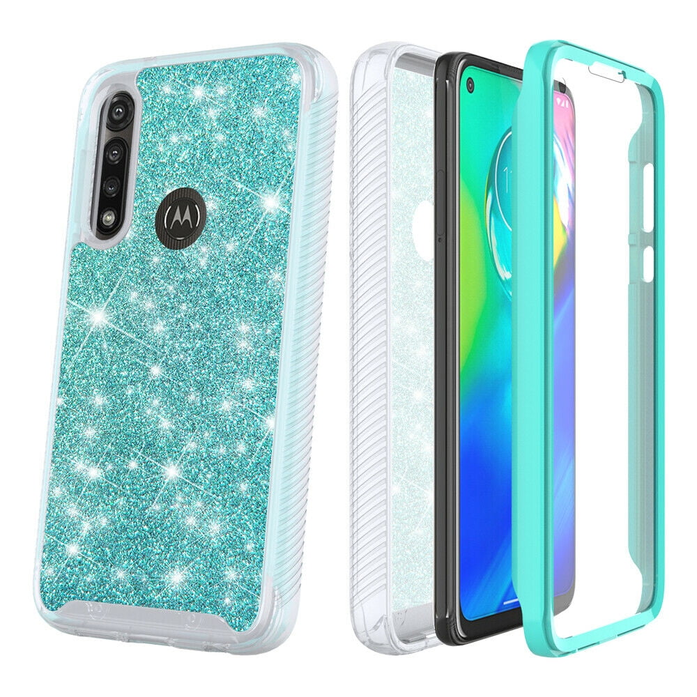 for Moto G Power XT2041 Glitter Phone Case Dual Layer FullBody Rugged
