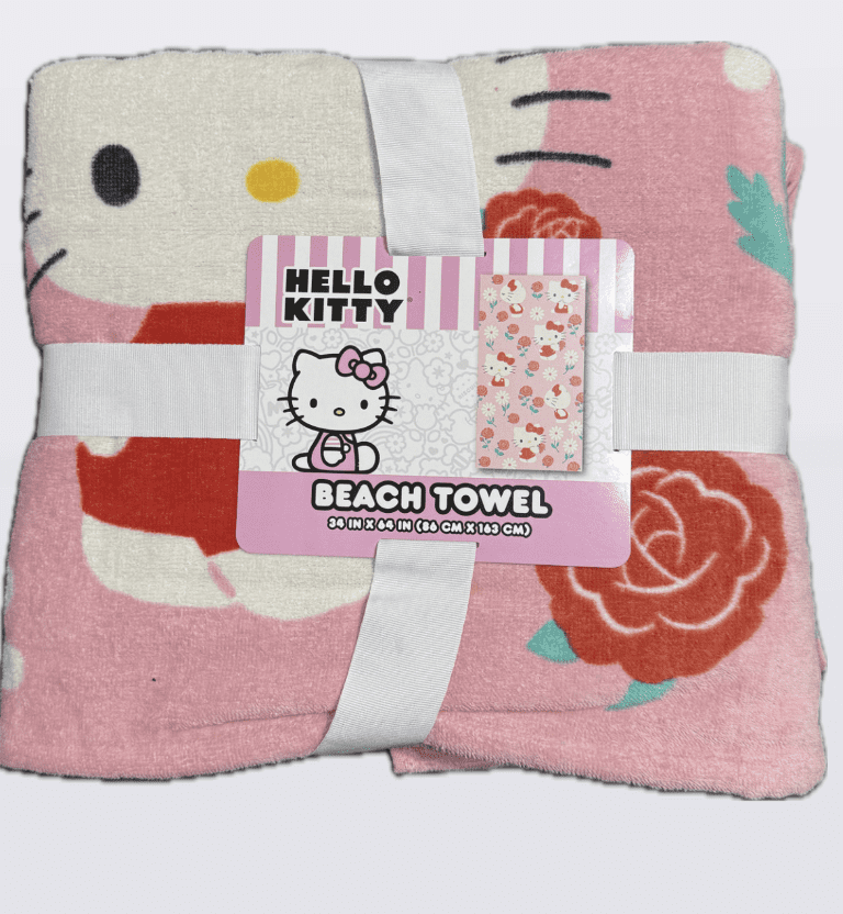 Sanrio Hello Kitty Floral Beach Towel