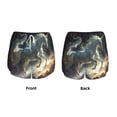 thumbnail image 3 of Salouo Space White Horse Print Women's 2 in 1 Running Shorts Double-Layer Shorts Athletic Workout Gym Yoga Shorts Running Shorts for Women-Medium, 3 of 7