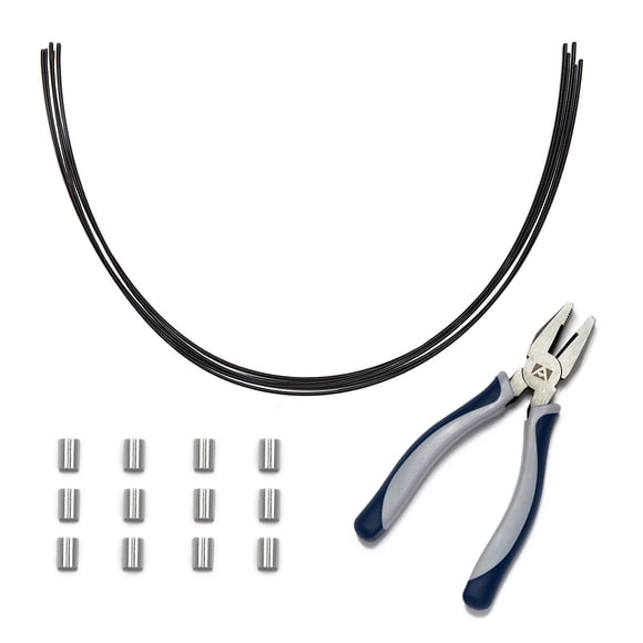 Kit de bricolaje Cable Tethers TetherTies para ordenadores, negro, paquete de 60