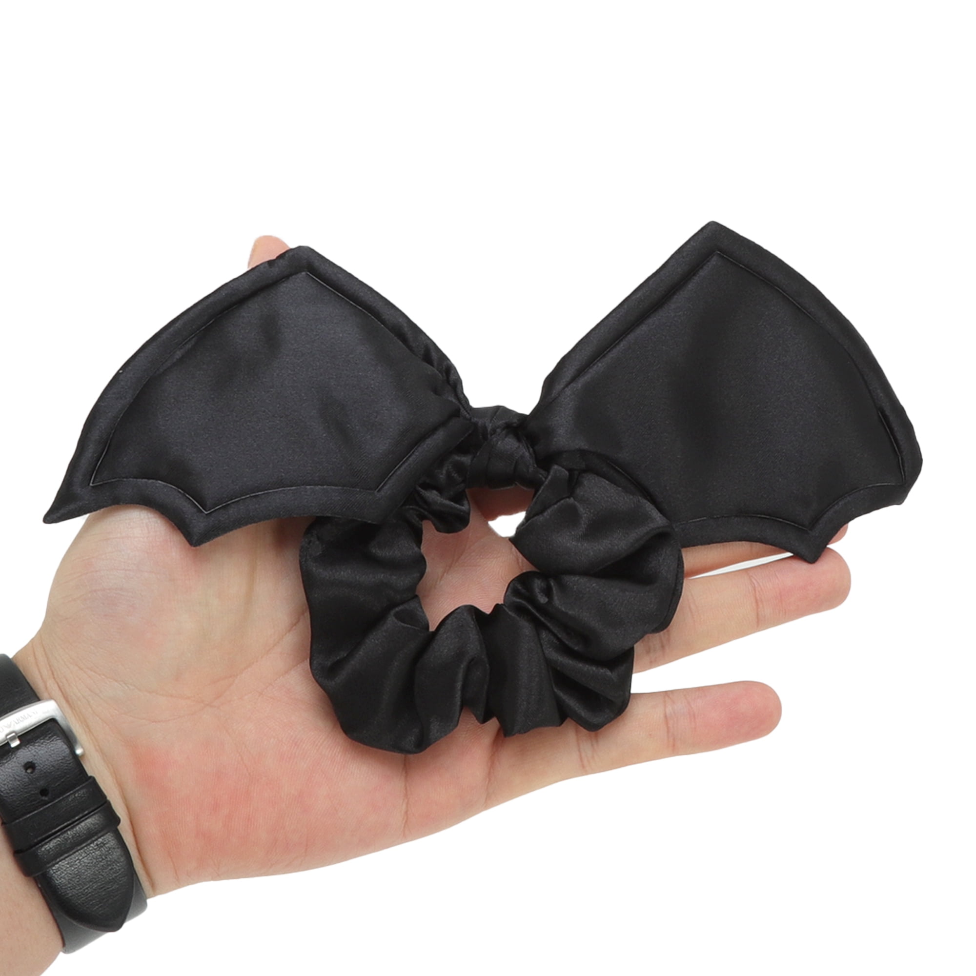 Unique Bargains Stylish Halloween Bat Hair Elastic for All Occasions 1 Pc Black