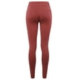 thumbnail image 3 of A2Y Women's Comfort Mordern Stretch Skinny Ponte Pants Rust 2XL, 3 of 7