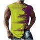 thumbnail image 1 of Hombres Moda Casual Impresión Suéter Cuello Redondo Deportes sin Mangas Tanque, 1 of 5