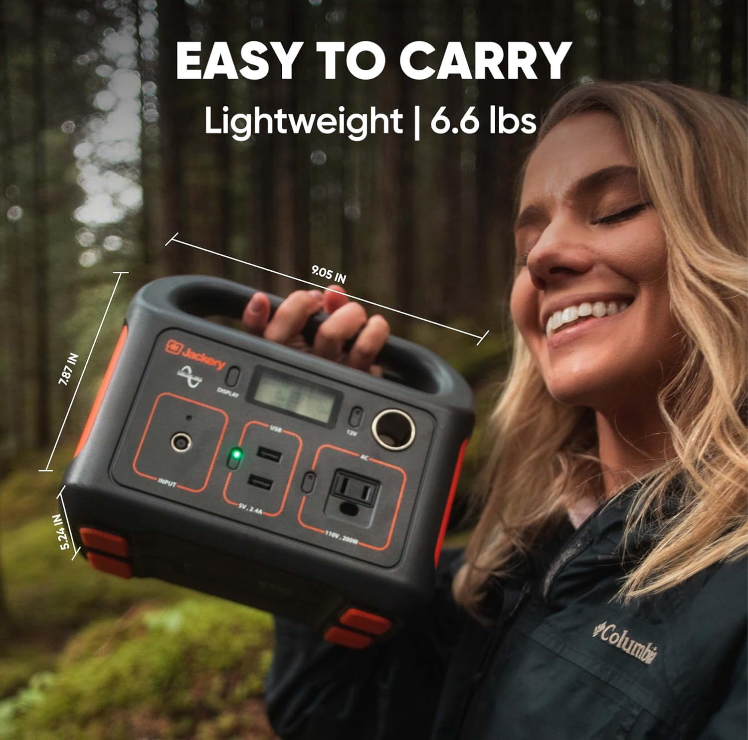 Restored Jackery Portable Power Station Explorer 240, 240Wh Backup Lithium Battery, 110V/200W Pure Sine Wave AC Outlet, Solar Generator for Outdoors Camping Travel Hunting Emergency (Refurbished)