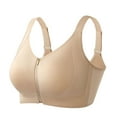 thumbnail image 2 of Brasier Mujer Sujetador Cómodo con Cierre Frontal y Cremallera para Mujer, Ideal para Uso Diario, Relax En Casa, Actividades de Ocio, sin Costuras, Tejido Suave y Elástico. Grande, 2 of 9