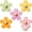 Yellow, Pink, Purple, Light Green, variant on 3 Pcs Daisy Wall Hooks Wood Flower Towel Hooks Cute Flower Decorative Wall Mount Hangers for Bathroom Kitchen Bedroom Home Entryway Decor (Orange,Red,Dark Blue)