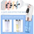 thumbnail image 5 of Aspiradora de poros con circulación de agua, herramientas extractoras de espinillas con 6 cabezales de succión, dispositivo de belleza ajustable de 3 engranajes para hombres y mujeres, 5 of 5