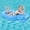 Blue, variant on Pool Floats Inflatable Floating Lounger Chair Water Hammock Raft Swimming Ring Pool Float, Lightweight Single Layer Nylon Fabric No Pump Required