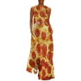 thumbnail image 3 of pizza Long Dress Casual dresses women party dresses, 3 of 6