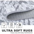 thumbnail image 4 of KILOCOCO Boho Kitchen Runner Rug 2x6 Washable Runner Rug, Soft Runners for Hallways Non Slip Printed Distressed Laundry Room Rug, Low-Pile Rug for Entryway/Bedroom/Living Room, Grey White Blue, 4 of 7