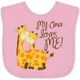 thumbnail image 3 of Inktastic My Oma Loves Me Boys or Girls Baby Bib, 3 of 4