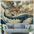thumbnail image 4 of Orinice Cute Cat Tapestry Wall Hanging Unique Style for Home Decor - Graphic Tapestries for Living Room Bedroom Apartment Farmhouse Dorm 60x50inch, 4 of 6