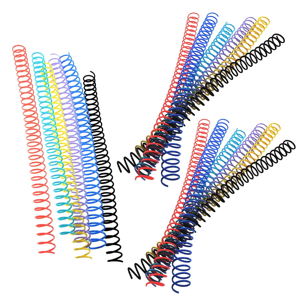 MLINS 54 Pcs  Notebook Binding Coils Binding Spirals Loose Leaf Book Rings File Binder Circles Plastic Coils