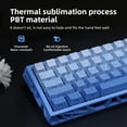 thumbnail image 6 of 61 Keys Mechanical Keyboard, 60% Layout, Hollow Shell in 6 Colors, RGB Backlit, Full N-Key Rollover, Hot-Swappable Linear Red Switch, Backlit PBT Keycaps, 6 of 10