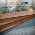 thumbnail image 3 of Modern Shade 6x4 ft Louvered Cedar Privacy Fence Panel Adjustable Screen for Outdoor Deck, 3 of 6