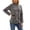 Grey, variant on Winter Jackets for Women Casual Jacket Blend Style Asymmetrical Collar Button Front Coat For Fall Winter Outerwear Long Sleeve Womens Coat Grey XXL