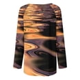 thumbnail image 5 of Camisas Para Mujer Camisetas de Gran Tamaño Manga Larga Casual Moda Cuello Redondo Tops Camisas Sueltas Estampadas Blusa Odeerbi  ODB135808, 5 of 5