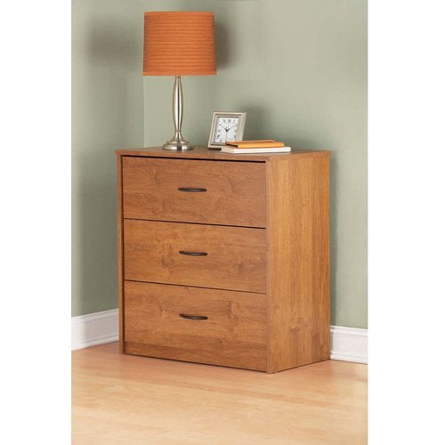 Mainstays 3-Drawer Chest, Alder - Walmart.com