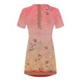 thumbnail image 4 of Robe d'Été pour Femmes 2024 Mode Grande Taille Bord de Mer Décontractée Imprimée Manches Courtes Col Rond Robe 50 % de Réduction!, 4 of 4