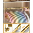 thumbnail image 5 of FIRJOY Closet Rods for Hanging Clothes - Heavy Duty, Length Adjustable (Gold, 18.5" - 28"), 5 of 7