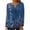 Blue, variant on Aueoeo Womens Blouses Dressy Casual, Womens Fall Trendy V Neck Long Sleeve Pullover Tops Dressy Casual Cute Loose Fit Tunic Blouses