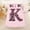 Pink Brown K, variant on Erosebridal Girls Personalized Initial T Leopard Print Twin Sheet Sets 3pcs,Teens Kawaii Ribbon Bowknot Bedding,Super Cozy Room Decor