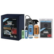 Nanoskin AUTOSCRUB Surface Prep Towel - Fine Grade Pro Kit - Clay Bar Replacement Tool to Remove Embedded Contaminants Before Wax & Coating | Safe for Painted Surface, Glass, Plastic, Metal & More