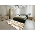 thumbnail image 5 of Ahgly Company Machine Washable Indoor Rectangle Abstract Brown Sugar Brown Area Rugs, 5' x 7', 5 of 7