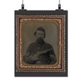 thumbnail image 2 of Print: Unidentified Soldier In Union Sergeant's Uniform And U.S. Belt, 2 of 4