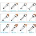 thumbnail image 3 of Unique Bargains Small/Medium/Big Flat/Triangle/Arc Red Wood Handle Carving Knife Set (12 Pack), 3 of 6