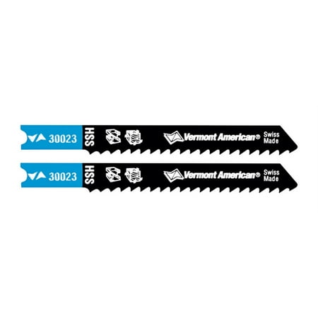 - Vermont American 2-3/4 in. High Carbon Steel U-Shank Jig Saw Blade 10 TPI 2 pk