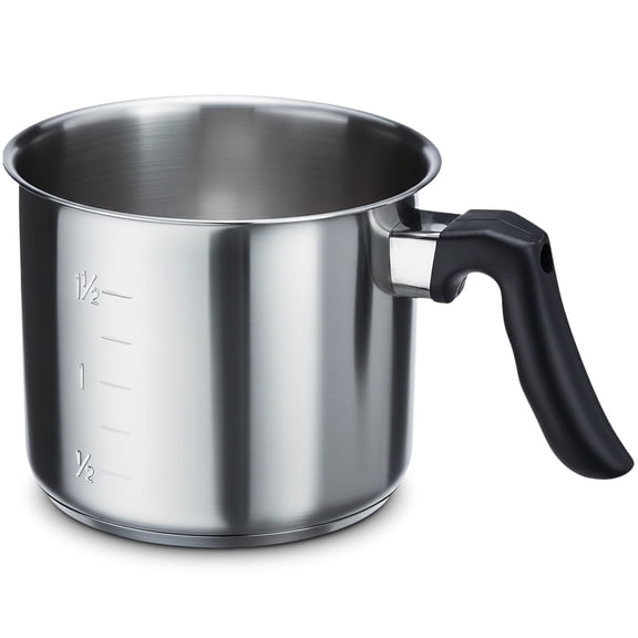 Magefesa Deliss 2.6-Quart Stainless Steel Milk Pot, Saucepan