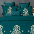 thumbnail image 5 of Shatex  3 piece Microfiber  Bedding Comforter Set Blue3 Twin Medallion, Textured, Novelty 2 Piece Western, Glam, Modern & Contemporary, 5 of 5