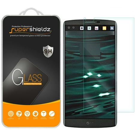 [2-Pack] Supershieldz for LG V10 Tempered Glass Screen Protector, Anti-Scratch, Anti-Fingerprint, Bubble