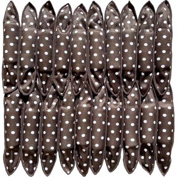 BZCOE Soft Satin Sponge Rollers for Heatless Overnight Curls-No Heat Foam Curlers for Long Hair (Comfortable Hair Rods 30 Pcs,Black)