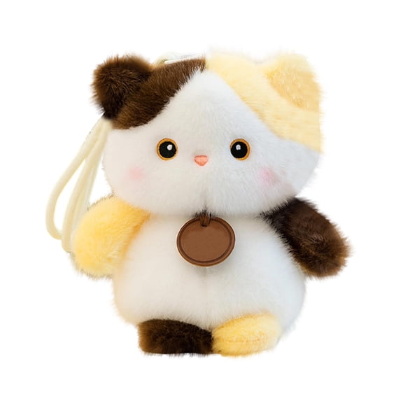 StlyGar 2026 Scented Plush Keychain ,6" Cute Fluffy Cat Red Panda Elephant Bunny Stuffed Animal ,Weighted Birthday Christmas Valentine's Day Gifts