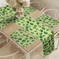 thumbnail image 2 of Ambesonne Vegetable Table Runner & Placemats, Organic Broccoli Pattern, Placemat 4 pcs + Runner 12"x72", Green Pale Green, 2 of 2