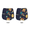 thumbnail image 5 of Lsque Space Printed Women's Running Shorts with Liner Pockets,Elastic Quick Dry Workout Athletic Gym Yoga Shorts,Womens High Waist Shorts-X-Large, 5 of 9