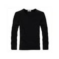 thumbnail image 1 of Sonducket Top básico para hombre, ropa interior cálida de manga larga con cuello redondo, Base para clima frío, ropa de Color sólido, Jersey, Camisetas SG Negro Tipo 2, 1 of 6